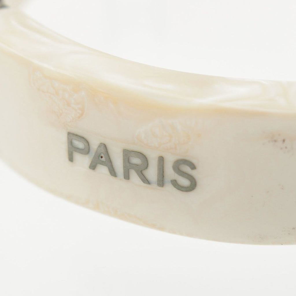 Chanel Plastic Logo Bracelet White — view 7