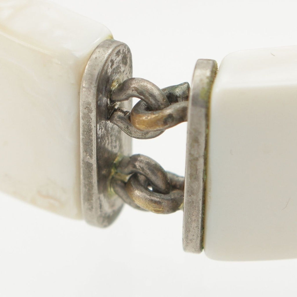 Chanel Plastic Logo Bracelet White — view 9