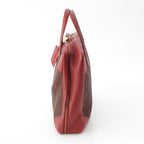 Hermes Victoria 45 Crinoline Buffalo Boston Bag Rouge Ash — view 3