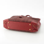 Hermes Victoria 45 Crinoline Buffalo Boston Bag Rouge Ash — view 5