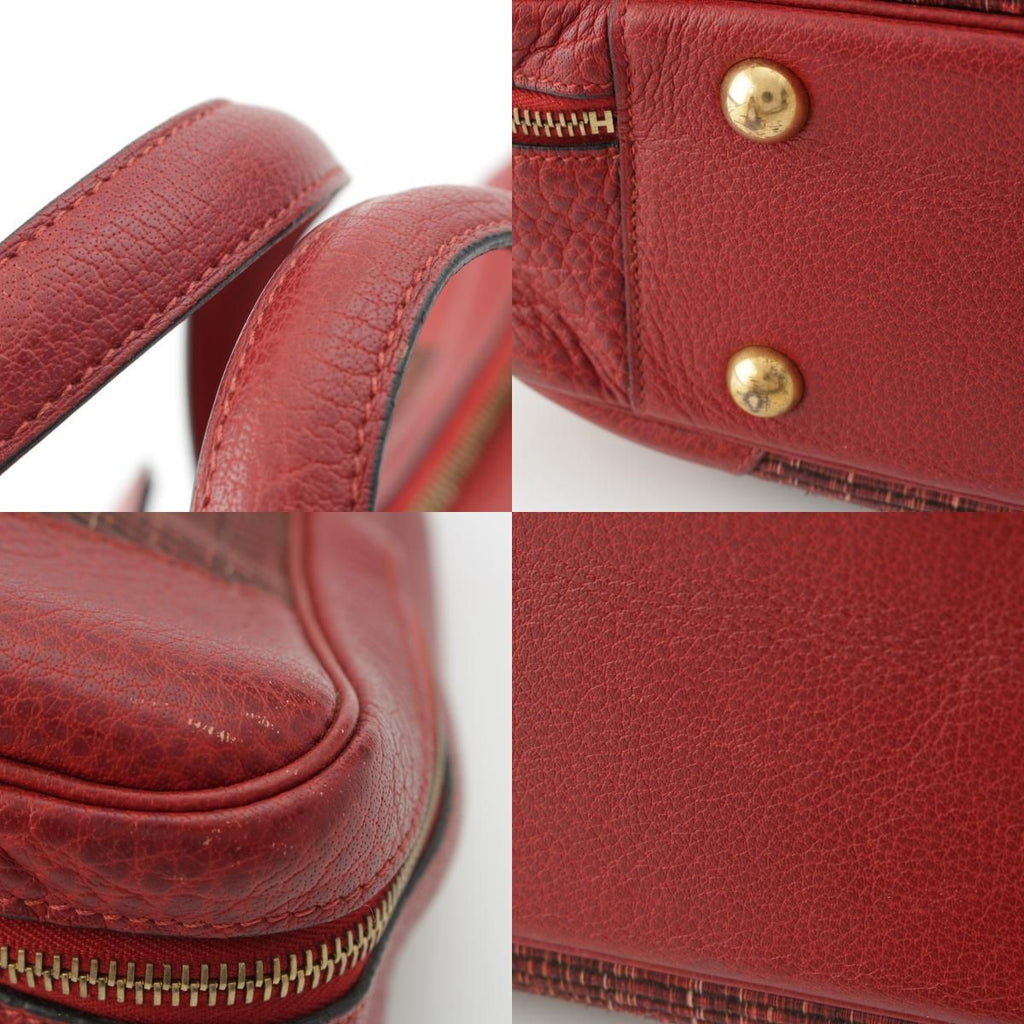 Hermes Victoria 45 Crinoline Buffalo Boston Bag Rouge Ash — view 8