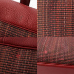 Hermes Victoria 45 Crinoline Buffalo Boston Bag Rouge Ash — view 9