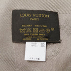 Louis Vuitton Muffler Shawl Silk Wool Monogram Verone Scarf — view 4