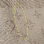 Louis Vuitton Muffler Shawl Silk Wool Monogram Verone Scarf — view 8