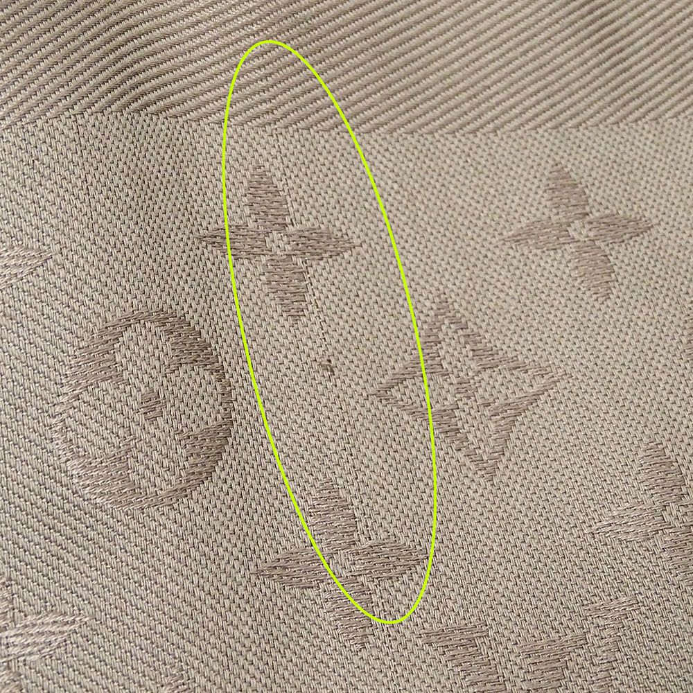 Louis Vuitton Muffler Shawl Silk Wool Monogram Verone Scarf — view 8