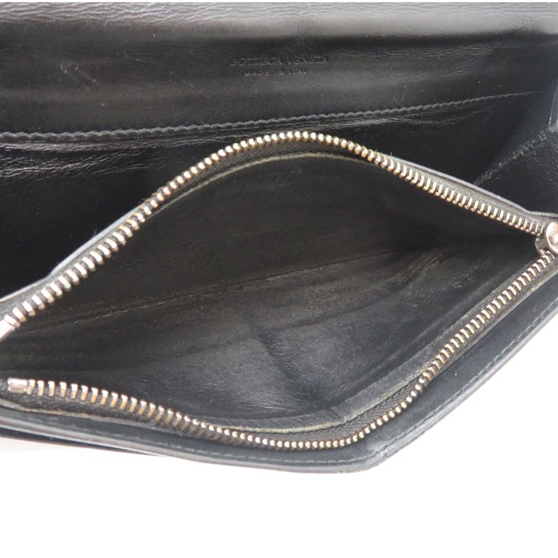 Bottega Veneta Long Wallet Leather Black — view 7