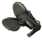 Hermes Sandals Shoes High Heels Suede 37 Black — view 7