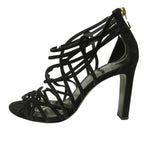 Hermes Sandals Shoes High Heels Suede 37 Black — view 2