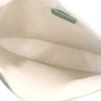 Loewe Leather Clutch Pouch Khaki — view 6