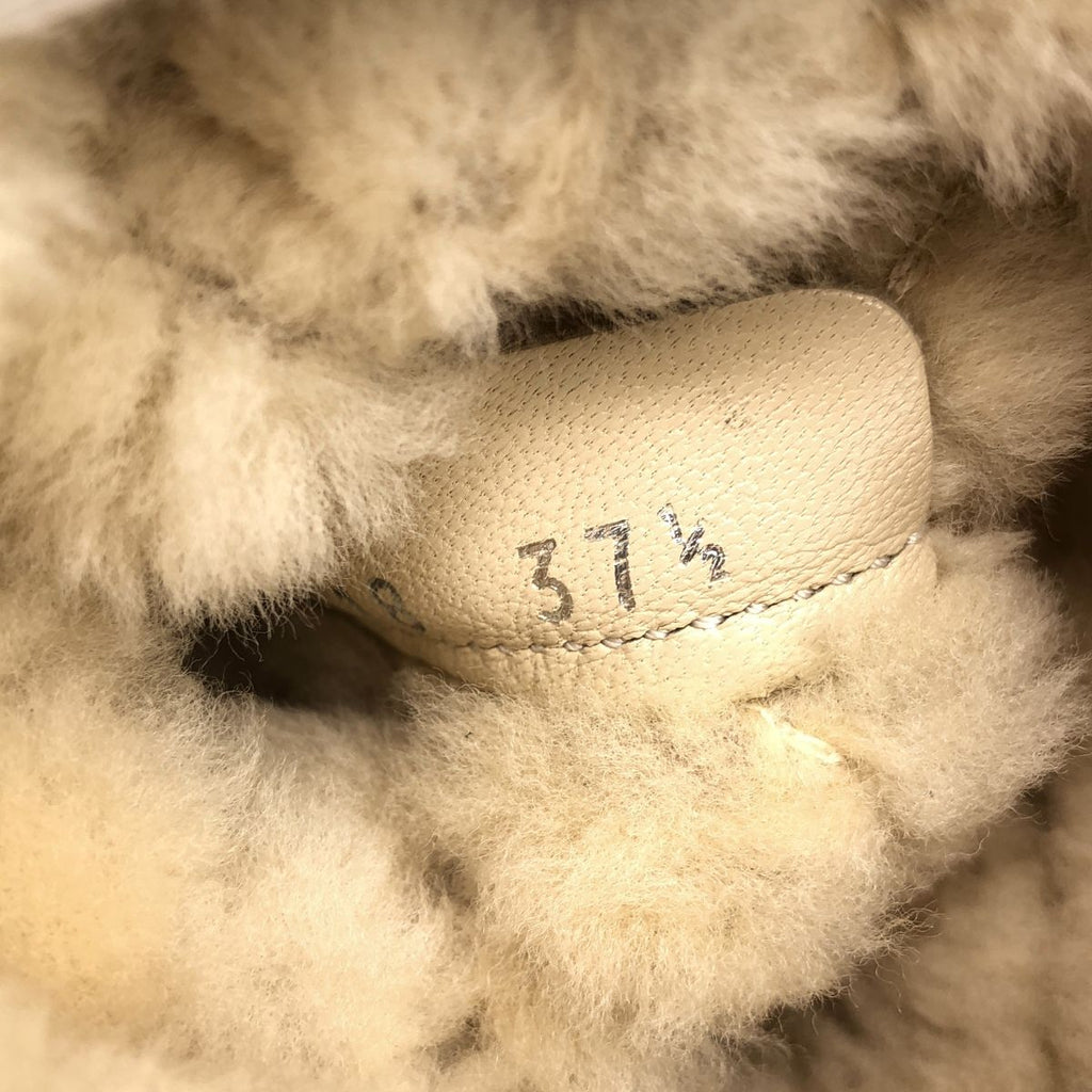 Chanel Moutonboa Boots Brown 37.5 — view 6