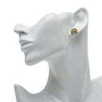 Chanel CC Logo Earrings One Side Only Gold Plated Rhinestone — view 7
