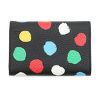 Louis Vuitton Trifold Wallet Taurillon Leather Painted Dots LV Yk Noir Black Multicolor — view 3