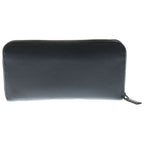 Prada Saffiano Zip Around Leather Long Wallet Black — view 2