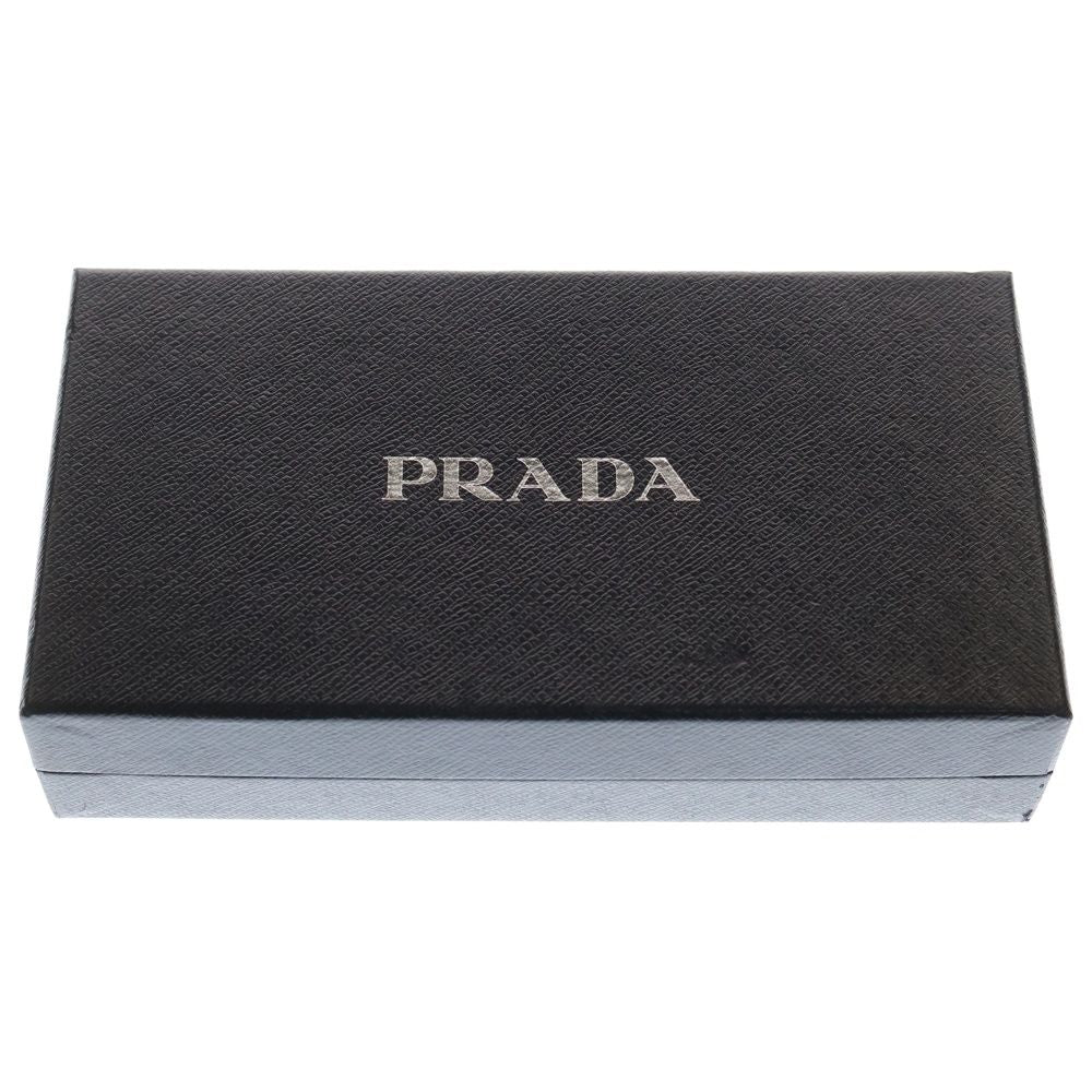 Prada Saffiano Zip Around Leather Long Wallet Black — view 6