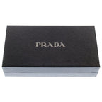 Prada Saffiano Zip Around Leather Long Wallet Black — view 6