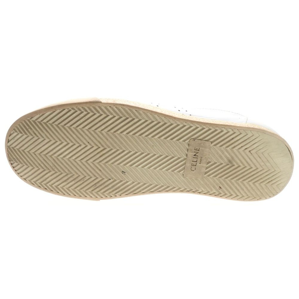 Celine Triomphe Leather Low Cut Sneakers White — view 5