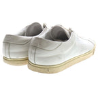 Celine Triomphe Leather Low Cut Sneakers White — view 3