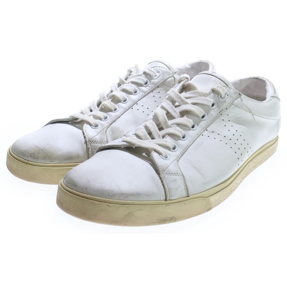 Celine Triomphe Leather Low Cut Sneakers White — view 2