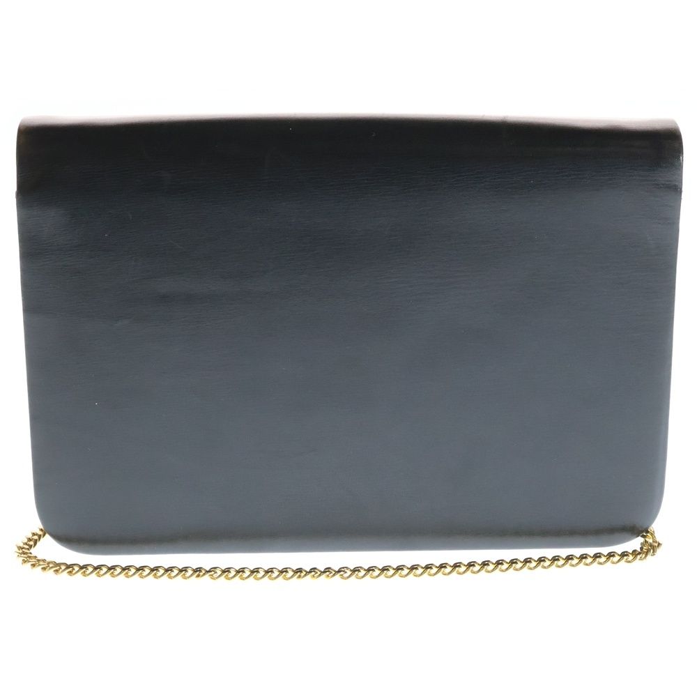 Dior Christian Chain Shoulder Bag Black Leather Vintage — view 2