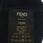 Fendi Earmuffs FF Logo Wool Knit Ear Muffs Black Apwo — view 5