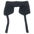 Fendi Earmuffs FF Logo Wool Knit Ear Muffs Black Apwo — view 2