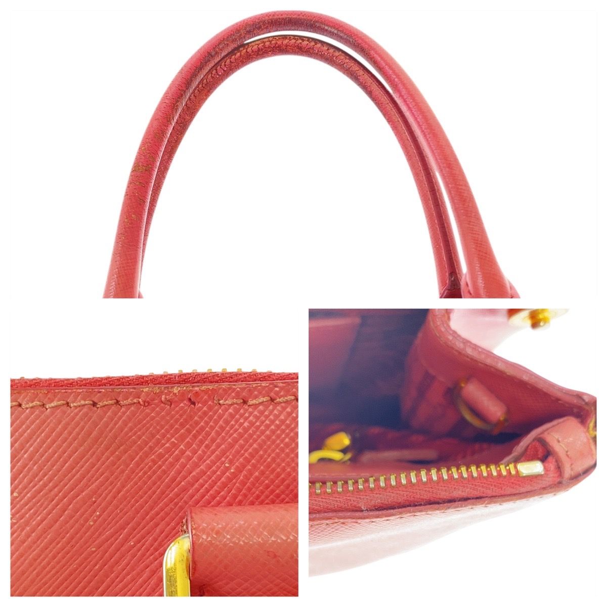Prada Galleria Saffiano Pink Gold Leather Tote — view 6