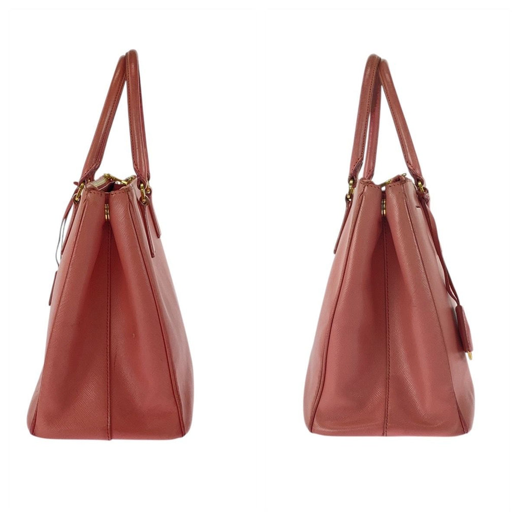 Prada Galleria Saffiano Pink Gold Leather Tote — view 8