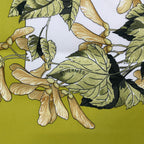 Hermes Carre 90 Scarf AU Coeur Des Bois in the Forest 100% Silk Green — view 9