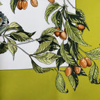 Hermes Carre 90 Scarf AU Coeur Des Bois in the Forest 100% Silk Green — view 8