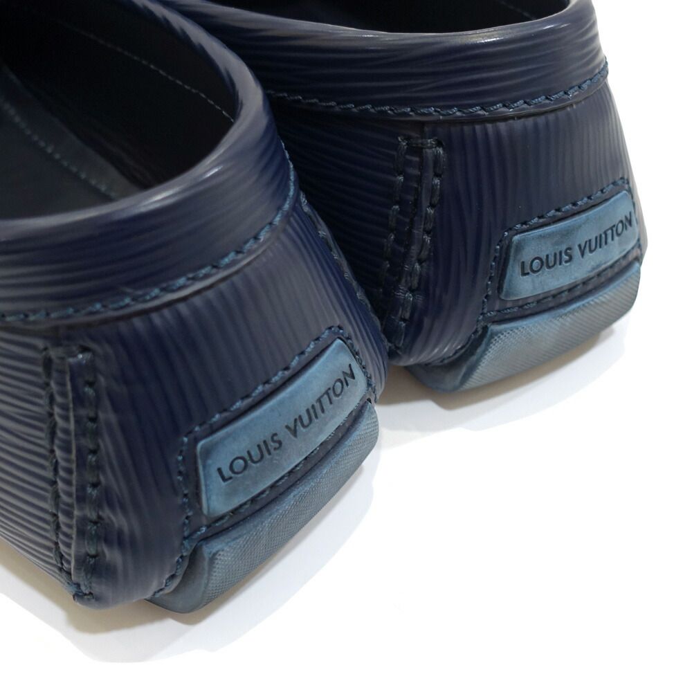 Louis Vuitton Monte Carlo Line Loafers Navy Series Epi Leather Uk9 — view 3