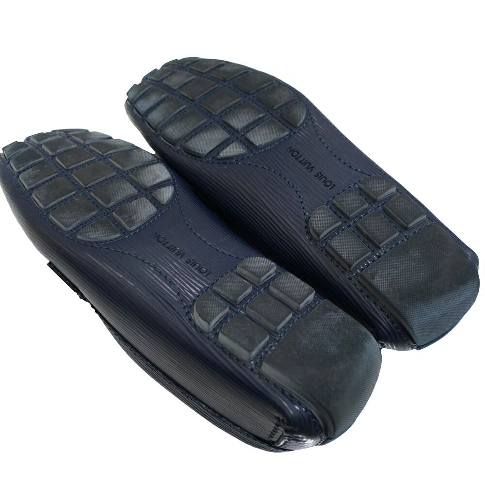 Louis Vuitton Monte Carlo Line Loafers Navy Series Epi Leather Uk9 — view 7