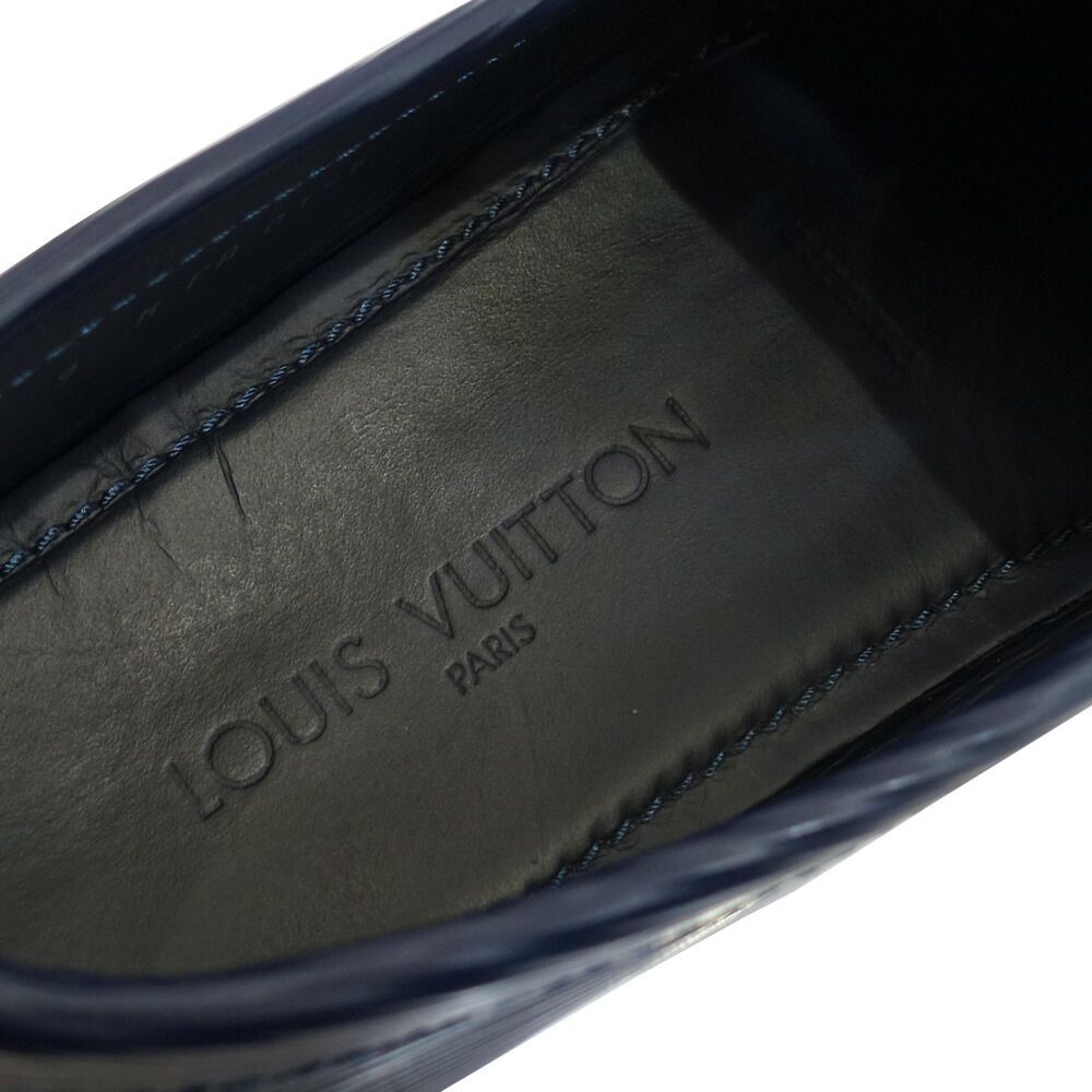 Louis Vuitton Monte Carlo Line Loafers Navy Series Epi Leather Uk9 — view 5