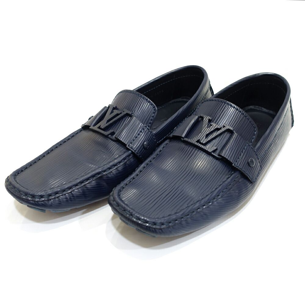 Louis Vuitton Monte Carlo Line Loafers Navy Series Epi Leather Uk9 — view 2
