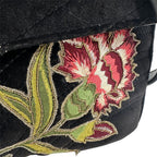 Gucci Shoulder Bag Leather Velour GG Marmont Black Chain — view 5