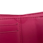 Chanel Wallet Trifold Quilted Caviar Leather Pink Silver Har — view 8