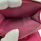 Chanel Wallet Trifold Quilted Caviar Leather Pink Silver Har — view 9