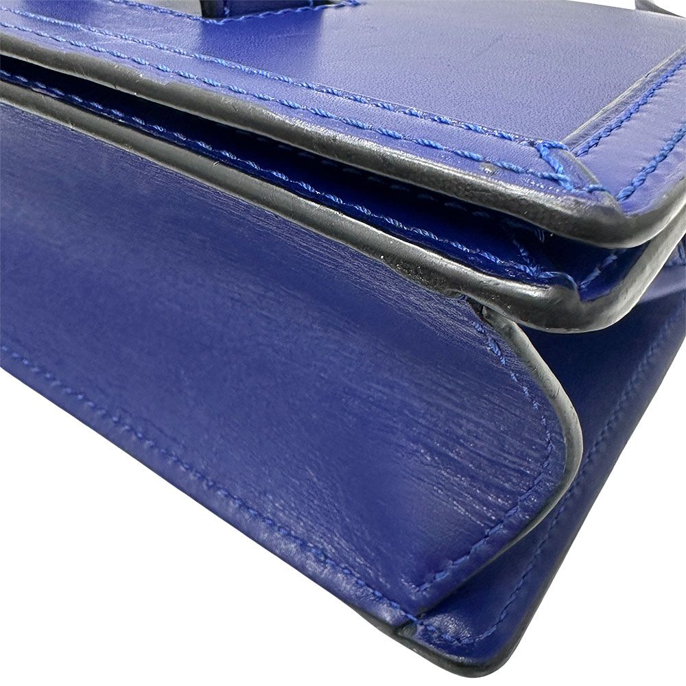 Loewe Shoulder Bag Leather Barcelona Blue — view 5