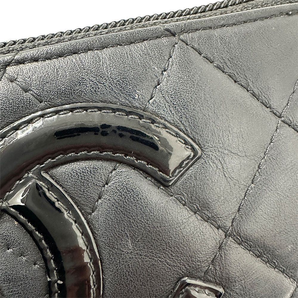 Chanel Wallet Coin Case CC Logo Lambskin Cambon Black — view 7