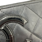 Chanel Wallet Coin Case CC Logo Lambskin Cambon Black — view 7