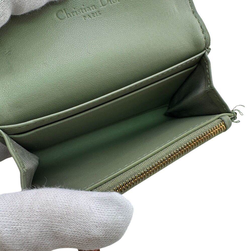 Dior Gricine Wallet Bifold Green — view 8