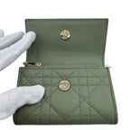 Dior Gricine Wallet Bifold Green — view 7