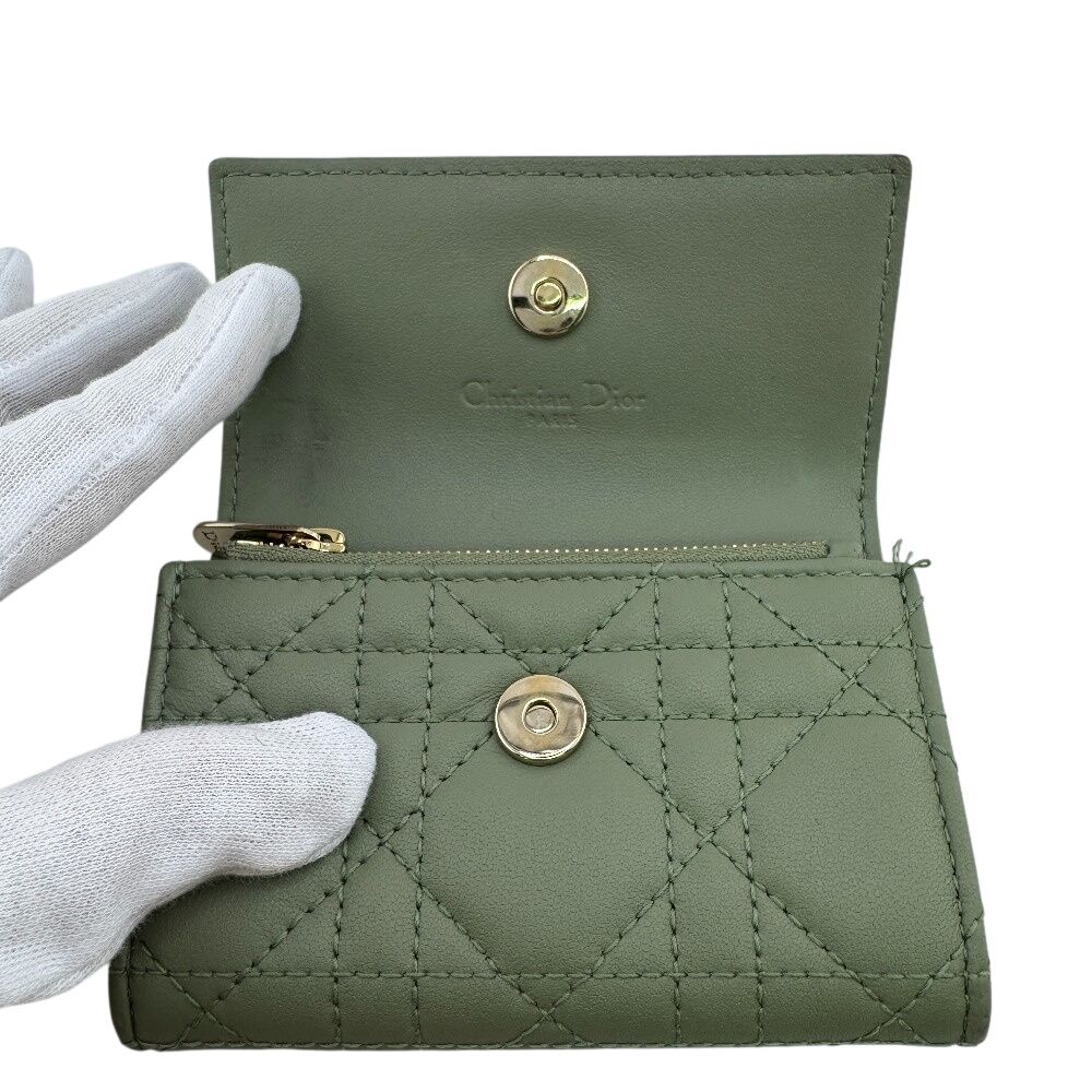 Dior Gricine Wallet Bifold Green — view 7