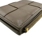 Bottega Veneta Compact Wallet Bifold Brown — view 3