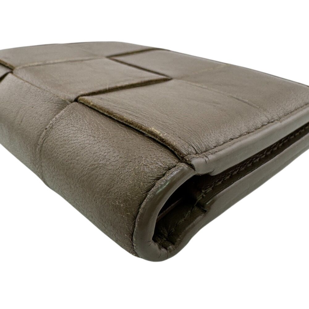 Bottega Veneta Compact Wallet Bifold Brown — view 4