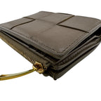 Bottega Veneta Compact Wallet Bifold Brown — view 6