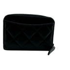 Chanel Zip Around Card Coin Purse Black — view 2