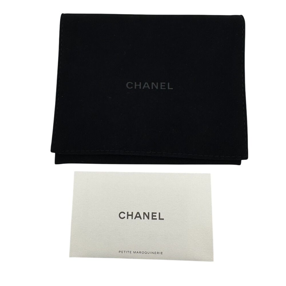 Chanel Zip Around Card Coin Purse Black — view 8