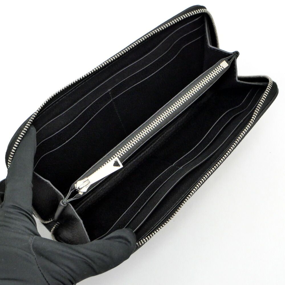 Bottega Veneta Tre Zip Around Wallet Long Black — view 6
