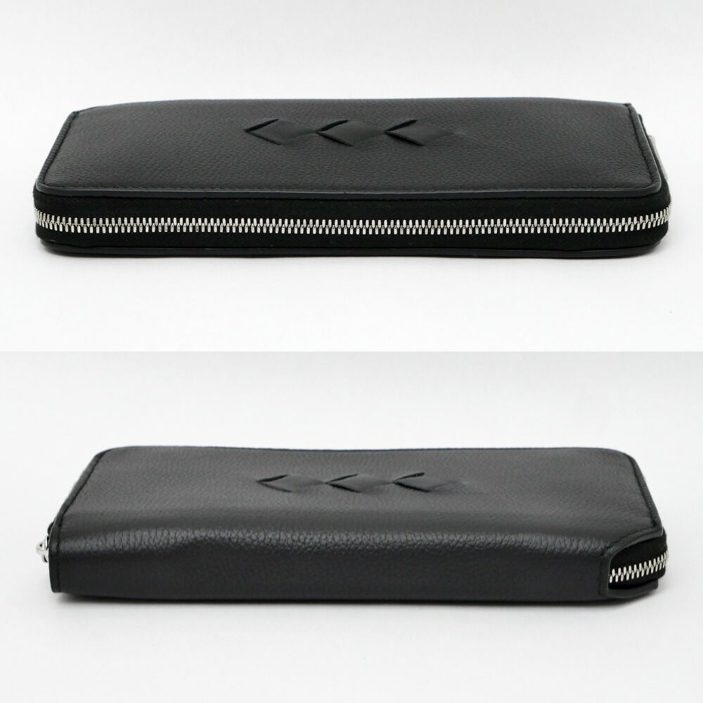 Bottega Veneta Tre Zip Around Wallet Long Black — view 4