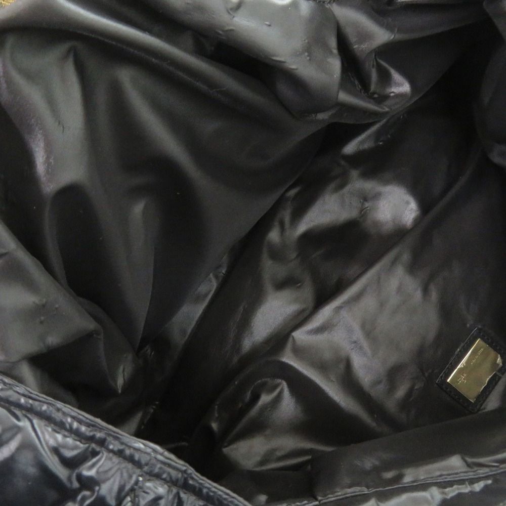 Fendi Mont Cles Spy Bag Nylon Leather Black Handbag — view 5